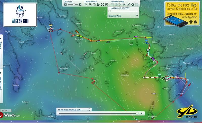 AEGEAN 600 tracker photo copyright AEGEAN 600 taken at Hellenic Offshore Racing Club and featuring the ORC class