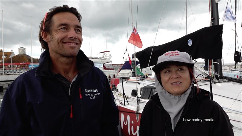 Jiang Lin and Aymeric Belloir -  two handed in the Fastnet aboard Min River photo copyright Bow Caddy Media taken at Royal Ocean Racing Club and featuring the ORC class