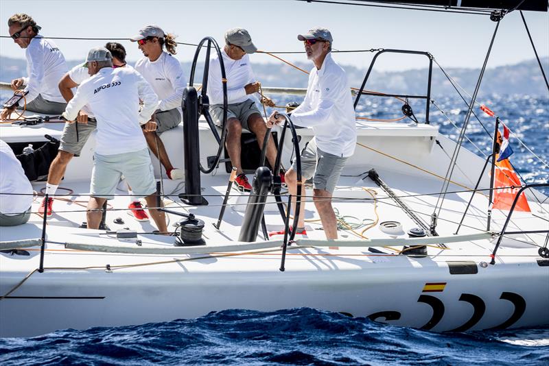 H.M. The King Felipe VI of Spain onboard Aifos - Day 5 of the 41st Copa del Rey MAPFRE  photo copyright María Muiña / Copa del Rey MAPFRE taken at Real Club Náutico de Palma and featuring the ORC class