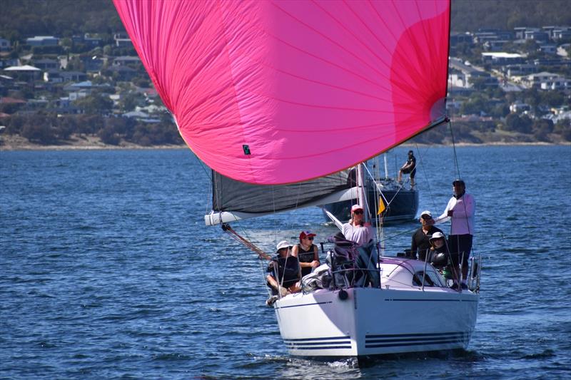 IYKYK (Steve Chau) is leading Division 2 on ORC and Div 1 on IRC in the Banjo's Shoreline Crown Series Bellerive Regatta photo copyright Jane Austin taken at Bellerive Yacht Club and featuring the ORC class