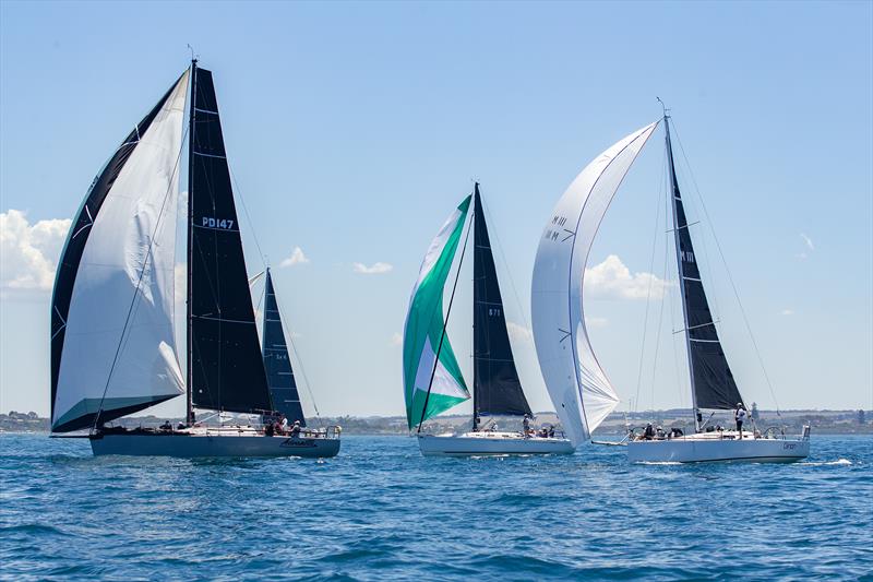 Advantedge and Ginan photo copyright Steb Fisher taken at Ocean Racing Club of Victoria and featuring the ORC class