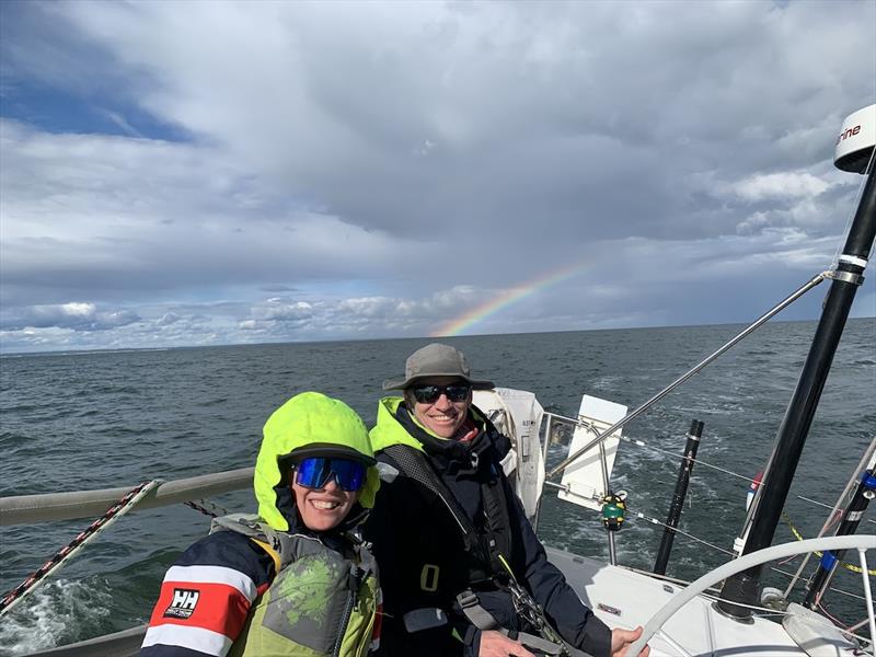 Hudson and Erik Storck onboard Blitzen - 78th Annual Block Island Race - photo © Storck Family.