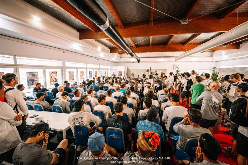 Skippers' Briefing - ORC European Championship 2025 | Cope del Rey MAPFRE - photo © Janis Spurdzins for ORC