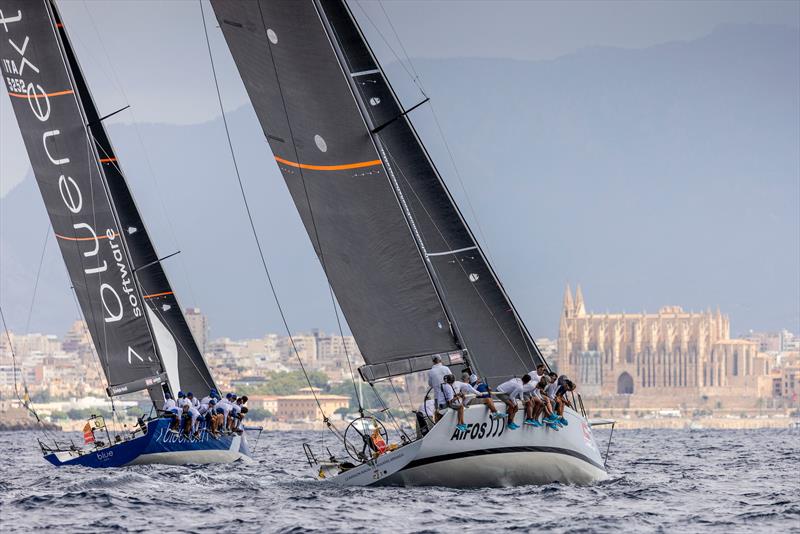 Blue, Aifos and the cathedral of Palma on 43 Copa del Rey MAPFRE Day 1 photo copyright María Muiña / Copa del Rey MAPFRE taken at Real Club Náutico de Palma and featuring the ORC class