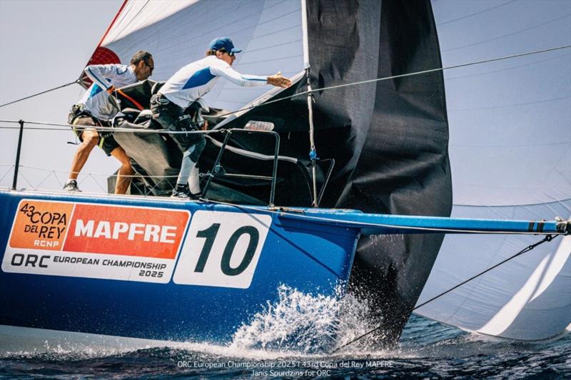 BLUE, the TP52 owned by Bonfiglio Mariotti and skippered by Fabrizio Boromei (ITA) - ABANCA ORC 0 - ORC European Championship 2025 | Copa del Rey MAPFRE - photo © Janis Spurdzins for ORC