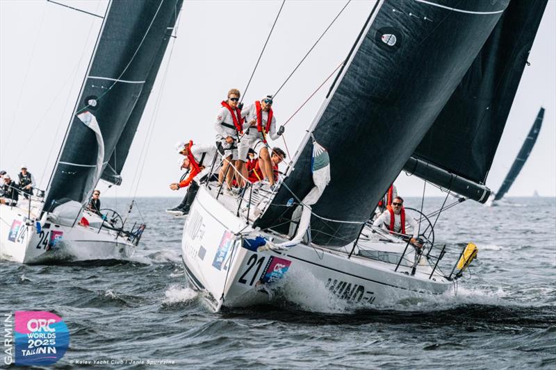 WINDWHISPER being chased by eXciteR in close Class B racing - 2025 Garmin ORC World Championship photo copyright Janis Spurdzins | Kalev Yacht Club taken at Kalev Yacht Club and featuring the ORC class