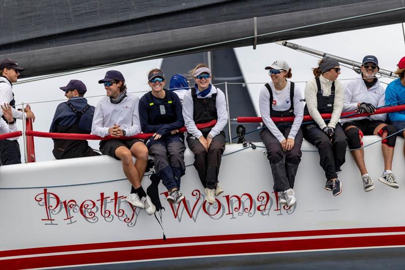 Just the right touch of experience and youth on the rail of Pretty Woman on day 1 of the Pantaenius Pittwater Regatta - photo © Andrea Francolini / RPAYC