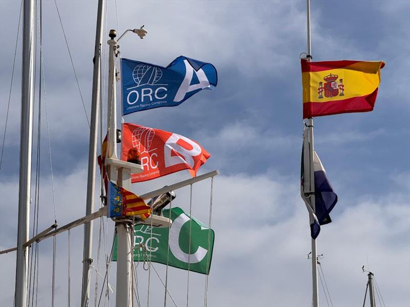 ORC Class Flags flying on the Race.Committee boat in CN Altea - photo © ORC