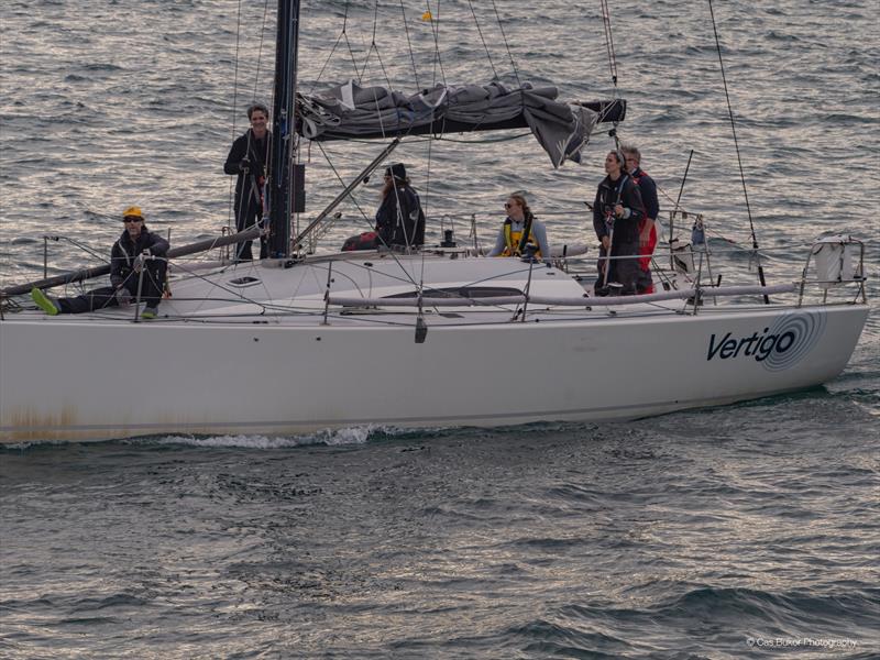 Vertigo having just finished the race - photo © Cas Bukor
