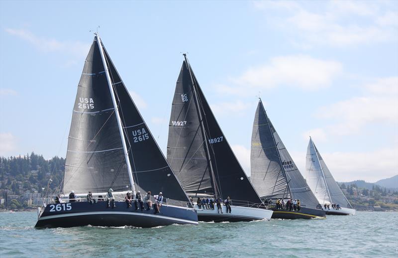 Racecourse action at the 2025 edition of Race Week Bellingham - photo © Jan Anderson, Jan's Marine Photography