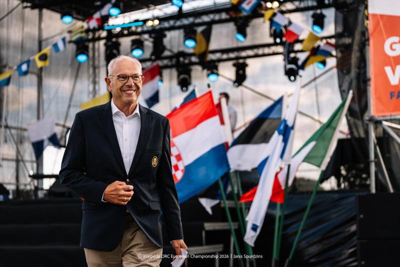Ecky von der Mosel, Vice-President of the Offshore Racing Congress - Opening Ceremony - Klaipeda ORC European Championship 2026, Lithuania - photo © Janis Spurdzins