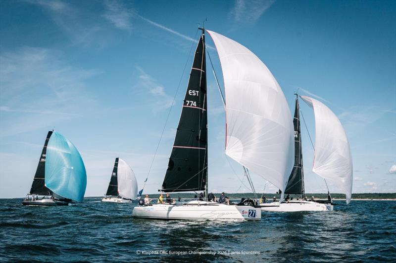 SUGAR, Italia 9.98 F with Henri Roihu (EST) at the helm - Sportland leg inshore race - Klaipeda ORC European Championship 2026, Lithuania - photo © Janis Spurdzins