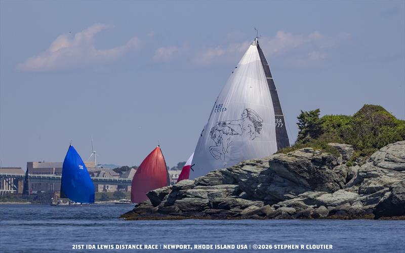 Fleet sneaking out of Narragansett Bay - 2026 Ida Lewis Distance Race - photo © Stephen R Cloutier
