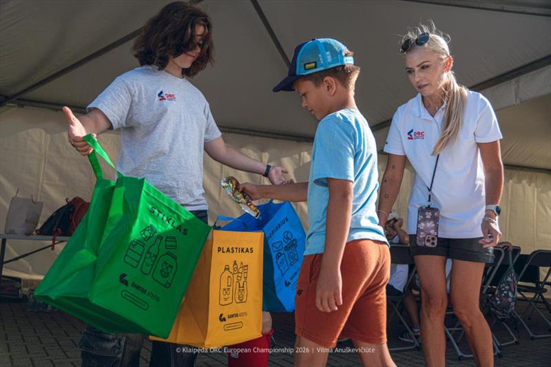 A clear and easily accessible waste sorting infrastructure was established throughout the  Championship venue. - Klaipeda ORC European Championship 2026, Lithuania - photo © Vilma Anuškeviciute
