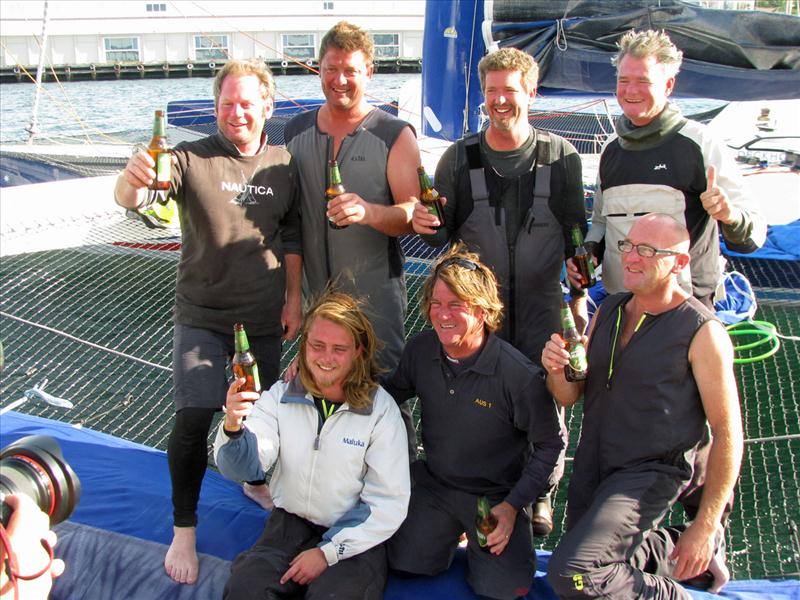 Sean Langman's ORMA60 Team Australia smashes the Sydney to Hobart passage record photo copyright Alastair Douglas taken at  and featuring the ORMA 60 class