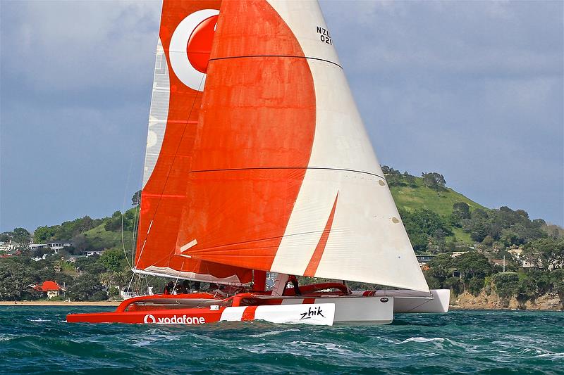 Then Team Vodafone now Frank Racing at the start of the 2016 PIC Coastal Classic photo copyright Richard Gladwell taken at  and featuring the ORMA 60 class