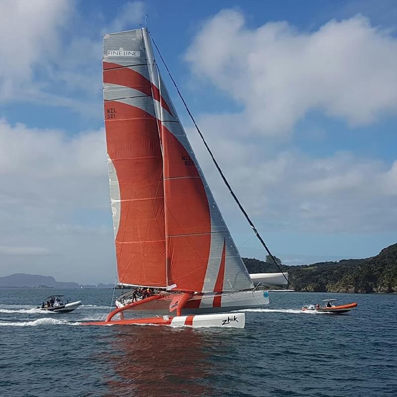 The ORMA60 Frank racing, formerly TeamVodafoneSailing and formerly Geant is first to officially the 2018 PIC Coastal Classic photo copyright PIC Coastal Classic taken at  and featuring the ORMA 60 class