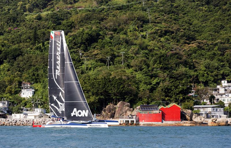 Maserati MOD70 pays respects to Tin Hau. RHKYC Nha Trang Rally 2019. - photo © Guy Nowell / RHKYC