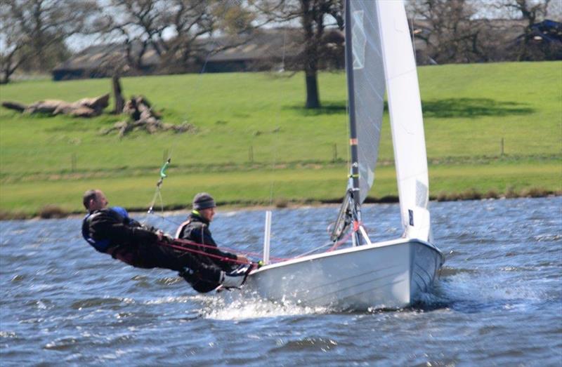The winner going to windward during the Osprey Inlands at Blithfield photo copyright Don Stokes taken at Blithfield Sailing Club and featuring the Osprey class