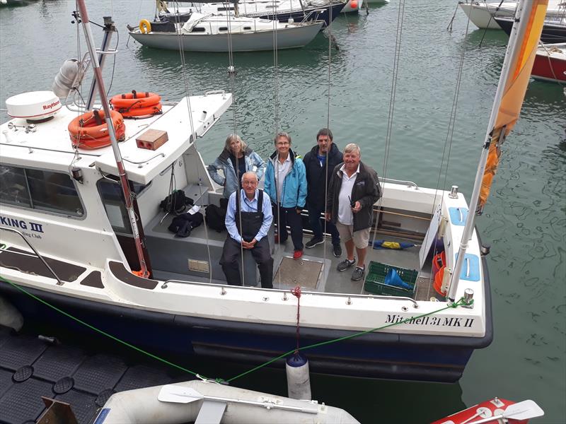 The Race Committee during the Osprey Nationals in Weymouth photo copyright Simon Hawkes taken at Weymouth Sailing Club and featuring the Osprey class