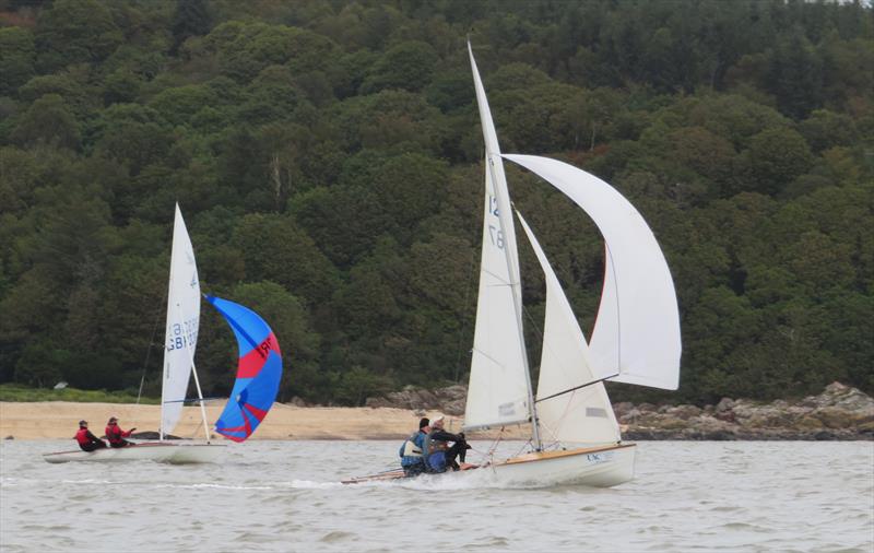 The leading Osprey of Gaughan & Metcalfe ahead of the Flying Fifteen of Train & Stewart during the Catherinefield Windows RNLI Regatta in Kippford - photo © John Sproat