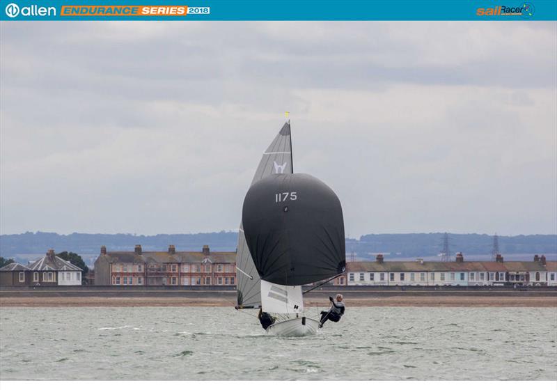 Emma Stevenson and Tom Bowden in the 60th Round Sheppey Race, part of the Allen Endurance Series photo copyright Tim Olin / www.olinphoto.co.uk taken at Isle of Sheppey Sailing Club and featuring the Osprey class