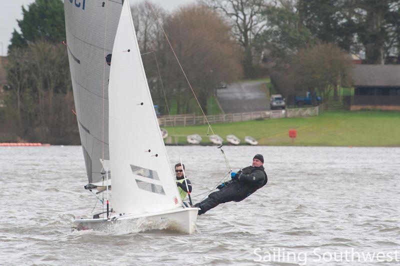 Team Hawkes win the Sutton Bingham Icicle Open Pursuit Race in the Sailing Southwest Winter Series photo copyright Lottie Miles / Sailing SW taken at Sutton Bingham Sailing Club and featuring the Osprey class