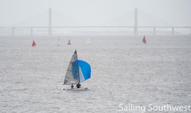 Nemo and Simon Hawkes in the Channel Chop - part of the Sailing Southwest Winter Series photo copyright Lottie Miles taken at Portishead Yacht & Sailing Club and featuring the Osprey class