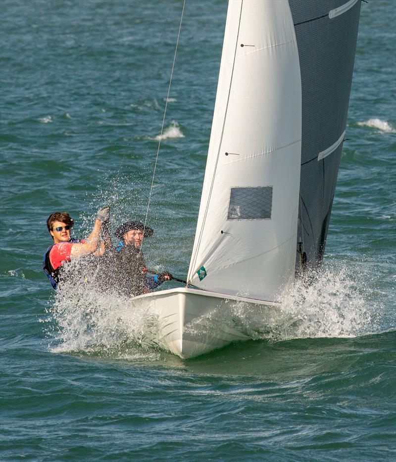 Osprey Round the Isle of Wight Race photo copyright Martin Augustus / www.sailingimages.co.uk taken at Lymington Town Sailing Club and featuring the Osprey class