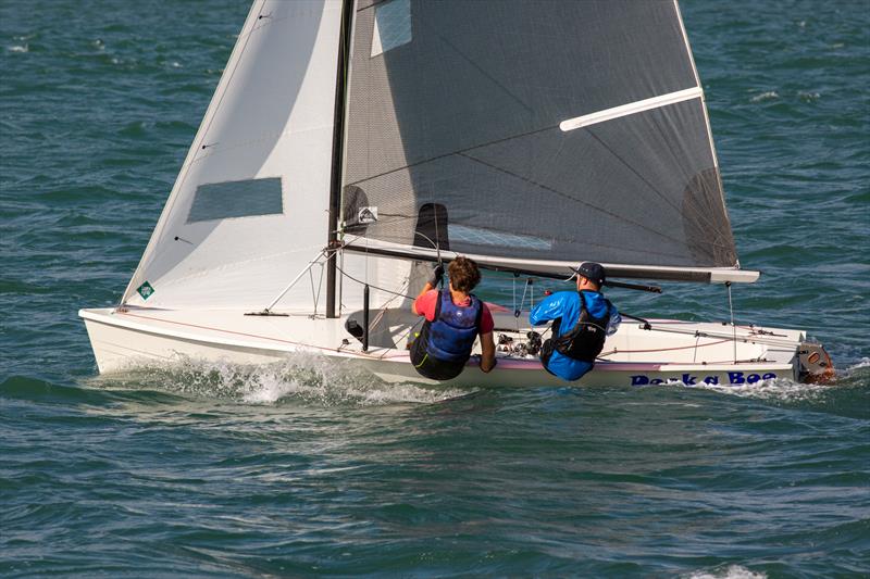 Osprey Round the Isle of Wight Race photo copyright Martin Augustus / www.sailingimages.co.uk taken at Lymington Town Sailing Club and featuring the Osprey class