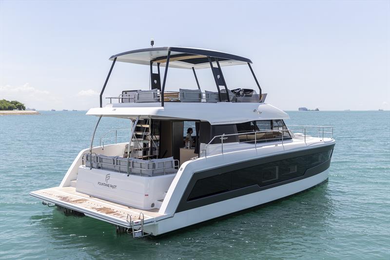 The brand new release Fountaine Pajot MY40, which arrives for syndication this December photo copyright Ownaship taken at  and featuring the  class