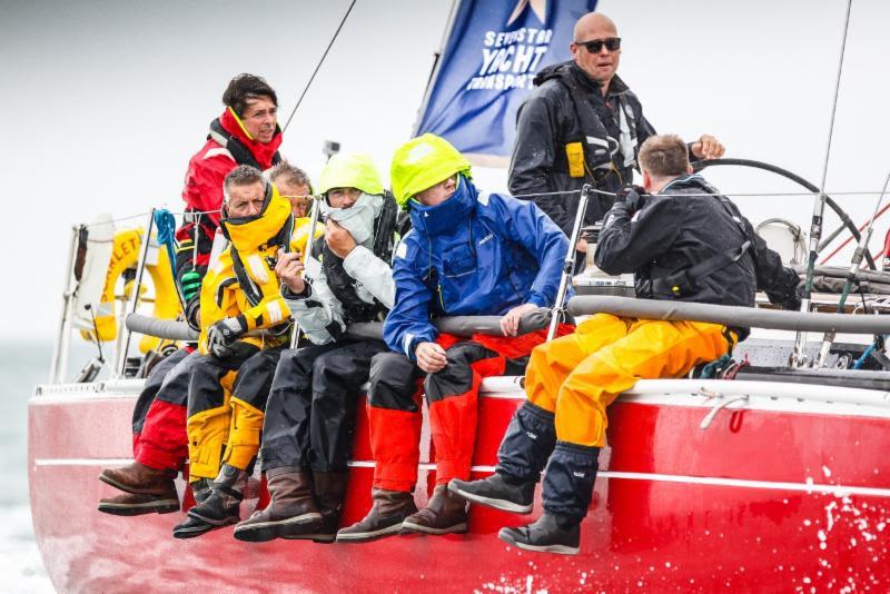 Racing in IRC 2, Ross Applebey's British Oyster 48 Scarlet Oyster got the best start in the Sevenstar Round Britain and Ireland Race - photo © Paul Wyeth / RORC