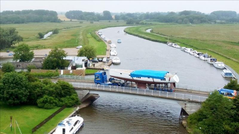 The new Oyster 595 en route to the commissioning team at the Oyster Yachts' Ipswich facility photo copyright Oyster Yachts taken at  and featuring the Oyster class