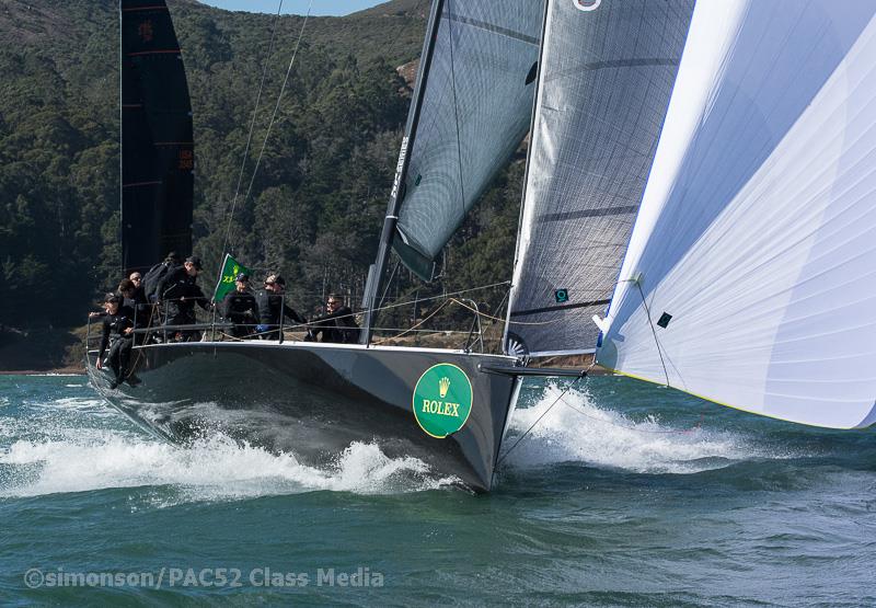 Pac 52s on day 1 of the Rolex Big Boat Series 2018 - photo © Erik Simonson / PAC52 Class