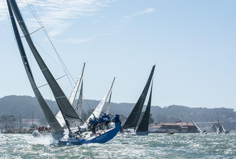 Pac 52s on day 1 of the Rolex Big Boat Series 2018 photo copyright Erik Simonson / PAC52 Class taken at St. Francis Yacht Club and featuring the Pac 52 class