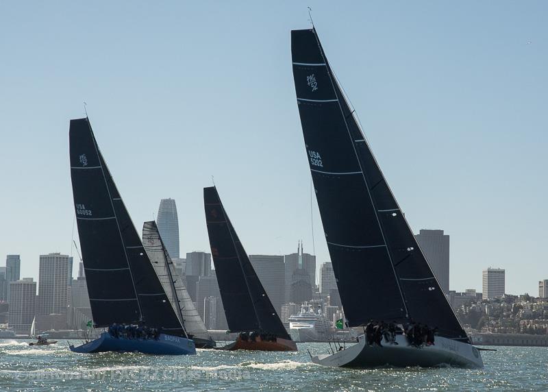 2018 Rolex Big Boat Series finale photo copyright Erik Simonson / www.h2oshots.com taken at St. Francis Yacht Club and featuring the Pac 52 class