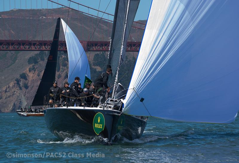 2018 Rolex Big Boat Series finale photo copyright Erik Simonson / www.h2oshots.com taken at St. Francis Yacht Club and featuring the Pac 52 class