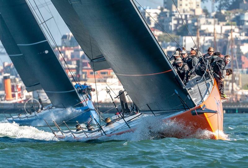 Rio Racing USA leads Day 2 of Pac52 Cup photo copyright St. Francis Yacht Club taken at St. Francis Yacht Club and featuring the Pac 52 class