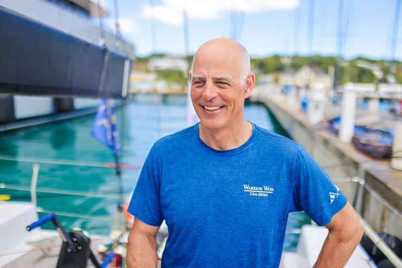 Christopher Sheehan, owner and skipper - Warrior Won wins the 2022 edititon of the RORC Caribbean 600 photo copyright Arthur Daniel / RORC taken at Antigua Yacht Club and featuring the Pac 52 class