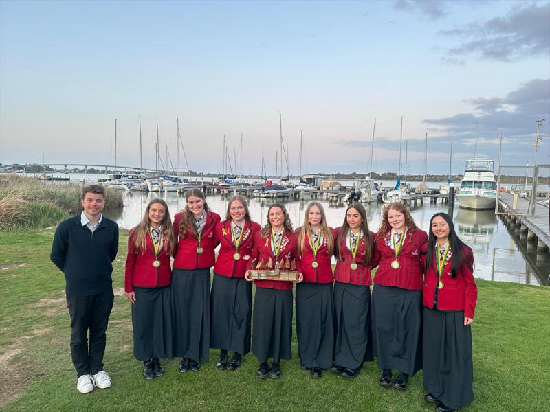 Westlake Girls High School won the Interdominion Girls Secondary Schools for the third time - with coach Robbie Wooldridge - Goolwa, Australia - October 2025- October 2025  - photo © Westlake Girls 