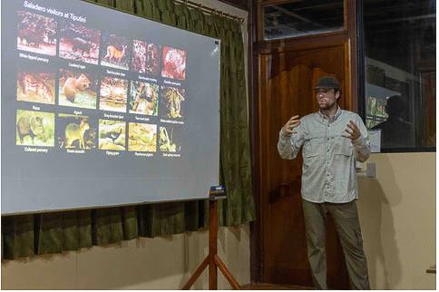 Solar charged Pale Blue Earth Batteries are used by Ethan Duvall in wild life research in the Amazon _ November 2025 - photo © Ethan Duvall