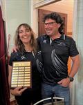 Brenda Brownlie (NZ) - 1st Female Competitor with husband, Jason who finished 10th © Brian Robinson