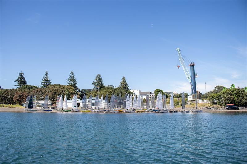 The 2022 Paper Tiger Nationals drew a big fleet of 46 entries - New Plymouth Yacht Club - January 2022 photo copyright New Plymouth Yacht Club taken at  and featuring the Paper Tiger class