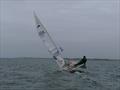 Dani A. Pich enters the record books as the first blind person to sail solo, unaided around the Isle of Wight © YES WE SAIL