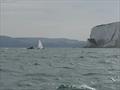 Dani A. Pich enters the record books as the first blind person to sail solo, unaided around the Isle of Wight © YES WE SAIL