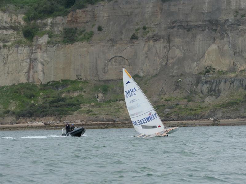 Dani A. Pich enters the record books as the first blind person to sail solo, unaided around the Isle of Wight - photo © YES WE SAIL