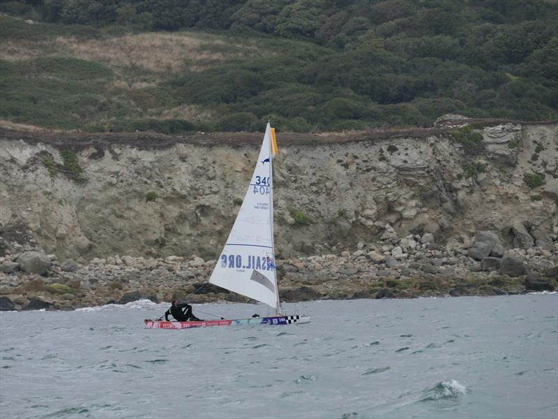 Dani A. Pich enters the record books as the first blind person to sail solo, unaided around the Isle of Wight - photo © YES WE SAIL