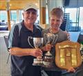 Jimmy Gilpin (left) with Nathan Soper winner of the Tanner Cup - P class - 2024 Tauranga Cup, January 9, 2024, Tauranga © Gary Smith