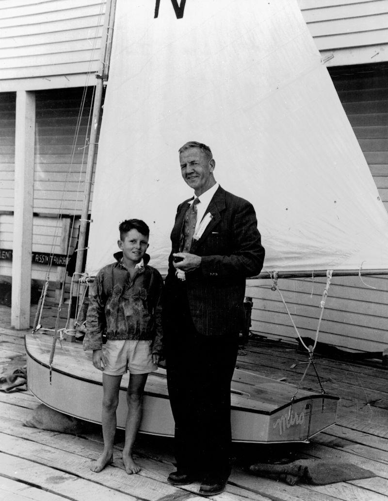 P Class Centenary: Jimmy Gilpin and Harry Highet in 1951 at Tauranga photo copyright Archive taken at Tauranga Yacht & Powerboat Club and featuring the P class class