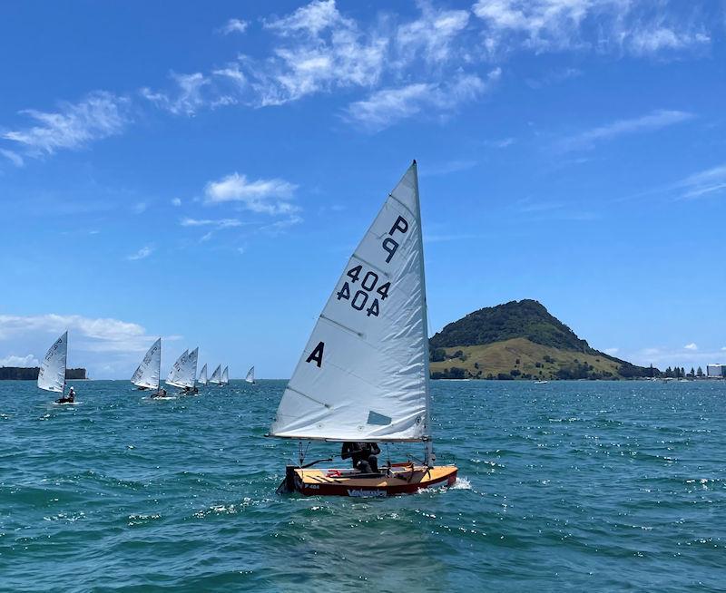 P Class 81st Tanner Cup Day 1: Callum Hyde (P404) photo copyright Gary Smith taken at Tauranga Yacht & Powerboat Club and featuring the P class class